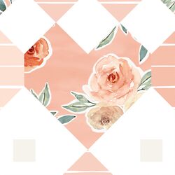 Large Patchwork in Vintage Rose