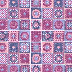 Granny Squares in Garden