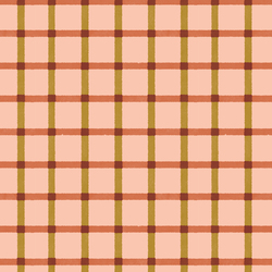 Plaid in Peach