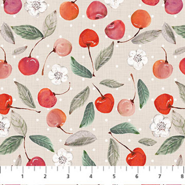 Cherry in Taupe
