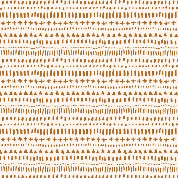 Sketchy Tribal in Copper Brown