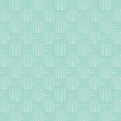 Garden Basketweave in Aqua
