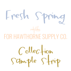 Fresh Spring Sample Strip