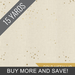 Freckles in Twinkle Unbleached Metallic - 15 Yard Bolt