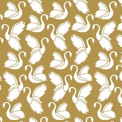 Swan Silhouette in Marigold