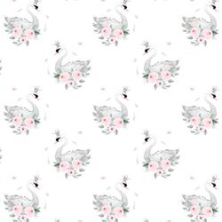Small Blush Swans in Elegant