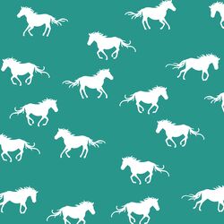 Horse Silhouette in Jade