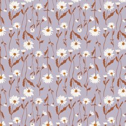 Wild Daisies in Periwinkle