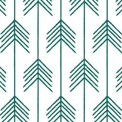 Vanes in Emerald on White
