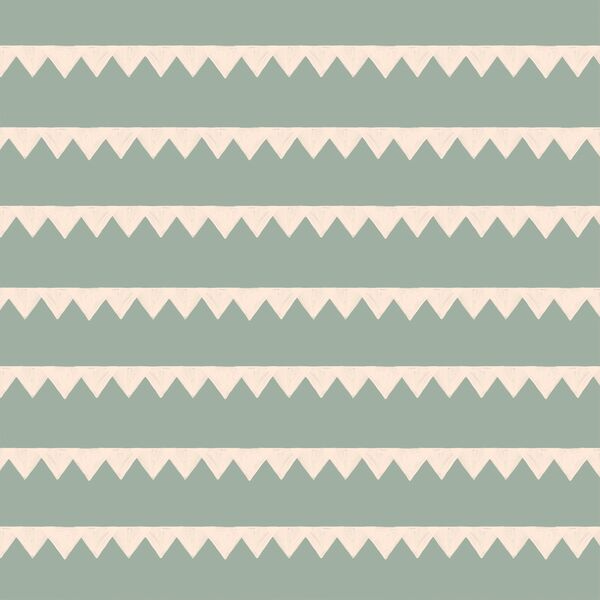 Pennant Stripe in Muted Teal