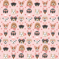 Adoring Pups in Valentine