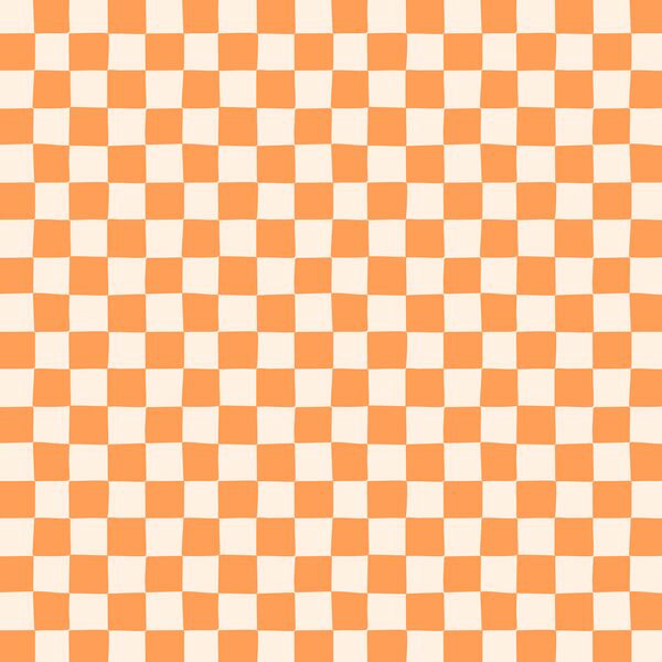 Sweet Checks in Pumpkin Orange