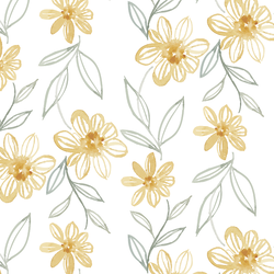 Flower Brand in White