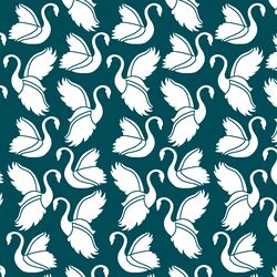 Swan Silhouette in Juniper