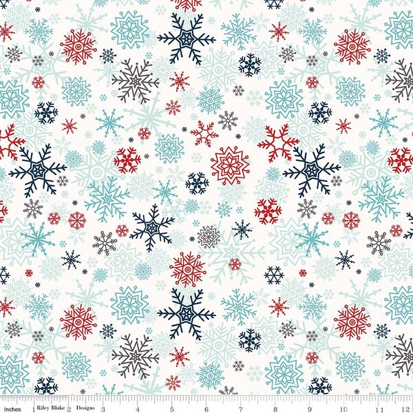 Snowflakes in White