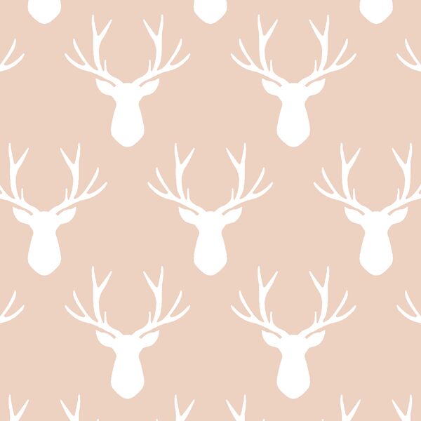 Stag Silhouette in Shell