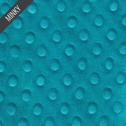 Minky Dimple Dot in Peacock