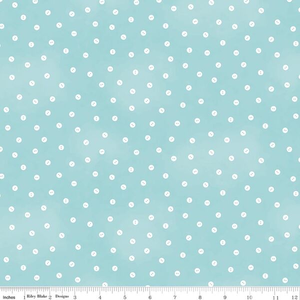 Baby Button Dot in Blue