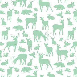 Forest Friends in Seaglass on White