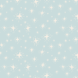 Sparkle Stars in Ice Winter Blue