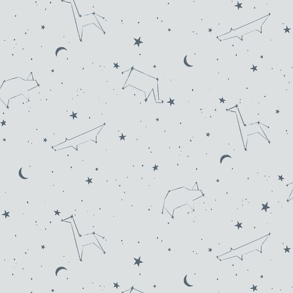 Zoo Constellations in Cool Blue