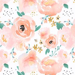 Punchy Floral in Peachy