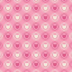 Tiled Cats in Tulip Pink