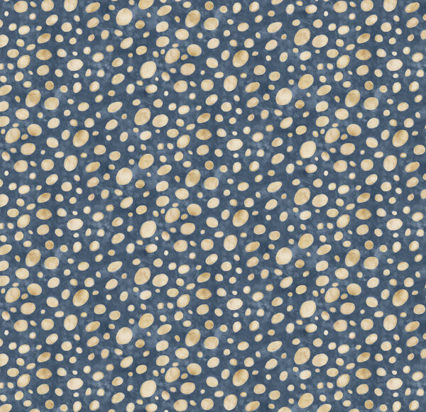 Mushroom Dot in Denim