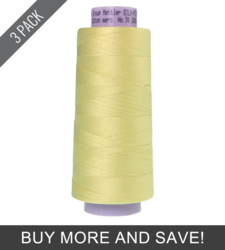 Lemon Frost (9150-1412) - Silk Finish Cotton 50wt - 2000 Yards (3 Pack)