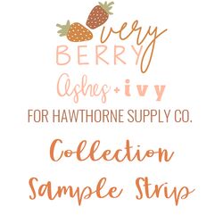 Very Berry Vintage Sample Strip