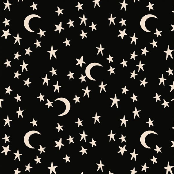 Moonlit Stars in Dark Night