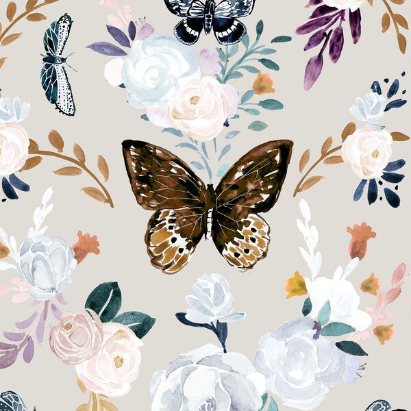 Large Butterfly Floral in Monarch
