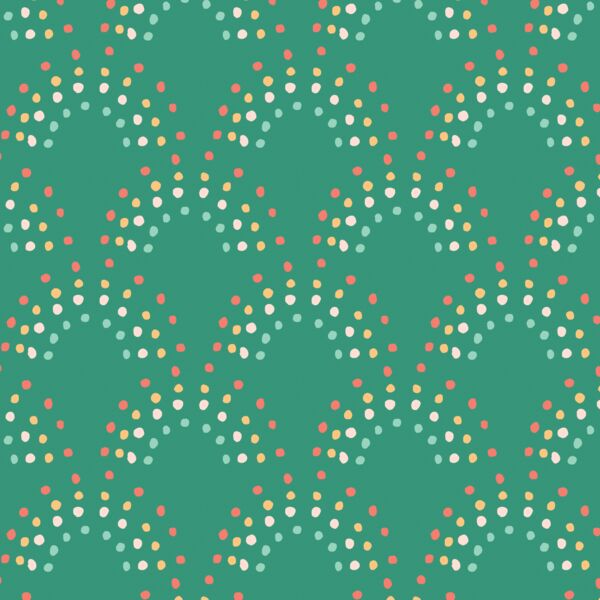 Rainbow Scallops in Tidal Green