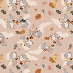 Forest Friends in Autumn Breeze