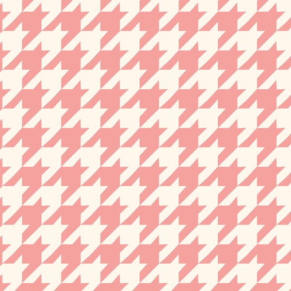 Houndstooth in Bubble Gum