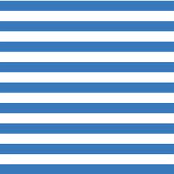 Horizontal Candy Stripe in Cerulean