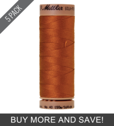 Copper (9136-0163) - Silk Finish Cotton 40wt - 164 Yards (5 Pack)