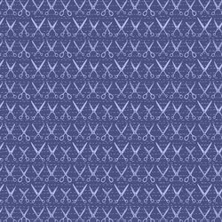 Scissors Silhouette in Navy Blue