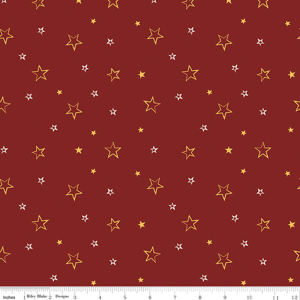 Stars in Barn Red
