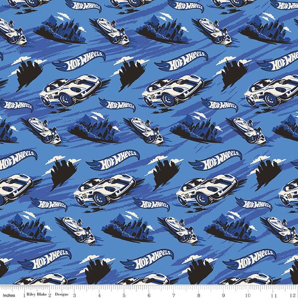 Racing Cars in Blue