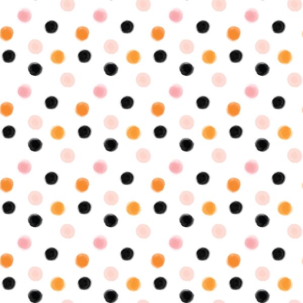 Watercolor Polka Dots in Mischief