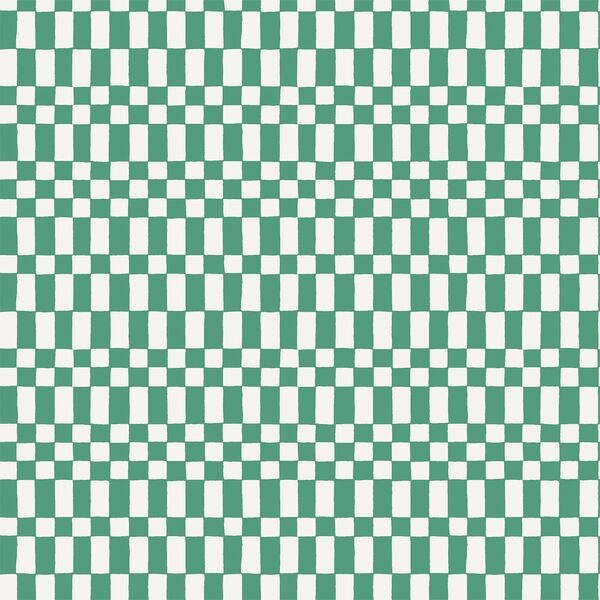 Large Neo Checkerboard in Emerald Green