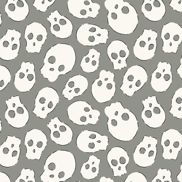 Skulls in Smoky Sage Green