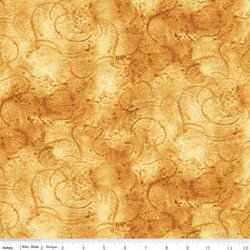 Painter's Watercolor Swirl in Ochre
