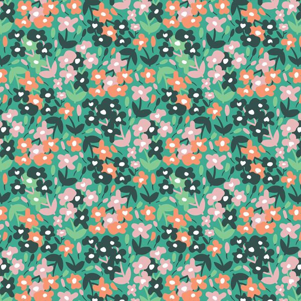 Daisy Field in Meadow Green