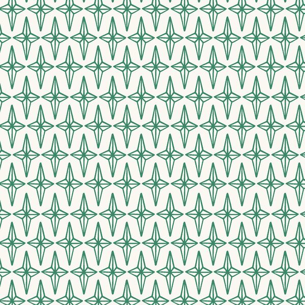 Star in Crisp Green on Cream