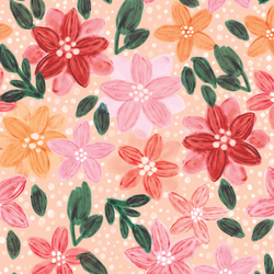 Large Painted Poinsettia in Bright