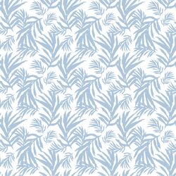 Little Palm Leaves in Blue