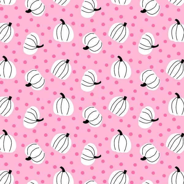 Pumpkin Dots in Candy Pink