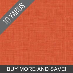 Grasscloth Cottons in Clementine - 10 Yard Bolt